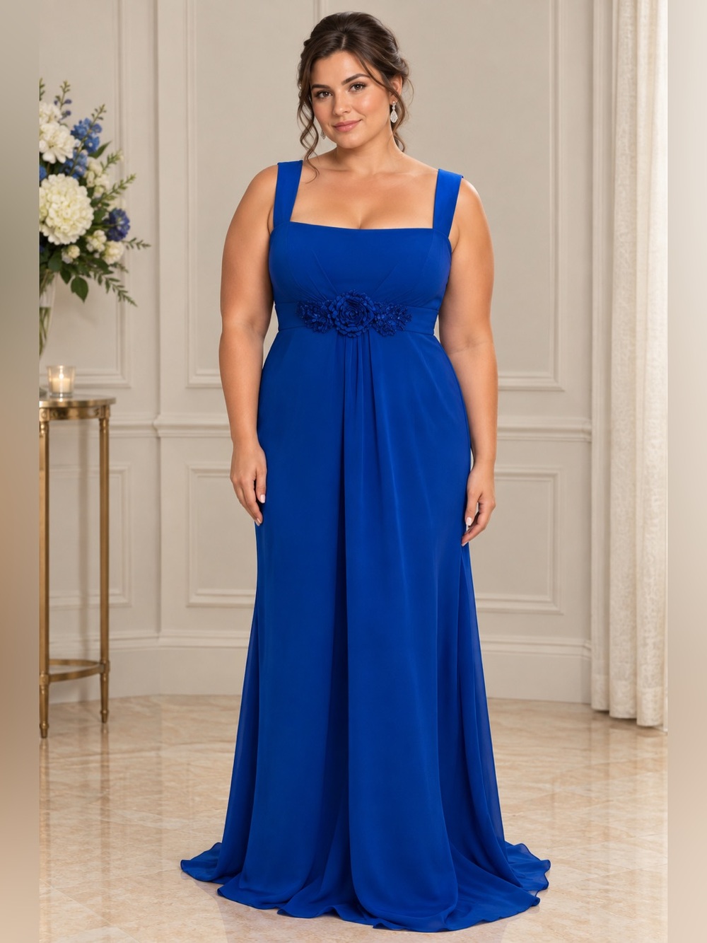 NWT Liz Fields Royal Blue Dress. Size 14